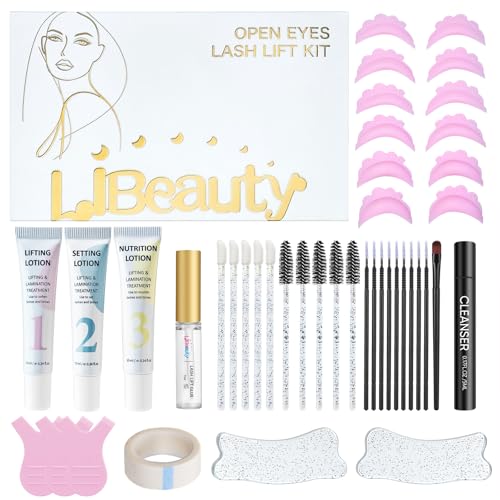 Libeauty Korean Lash Lift Kit Brow Lamination Kit & Eyelash Lift Kit Open-Eye Lash Lift Kit New Eyelash Lift Shields for at Home and Salon DIY Use