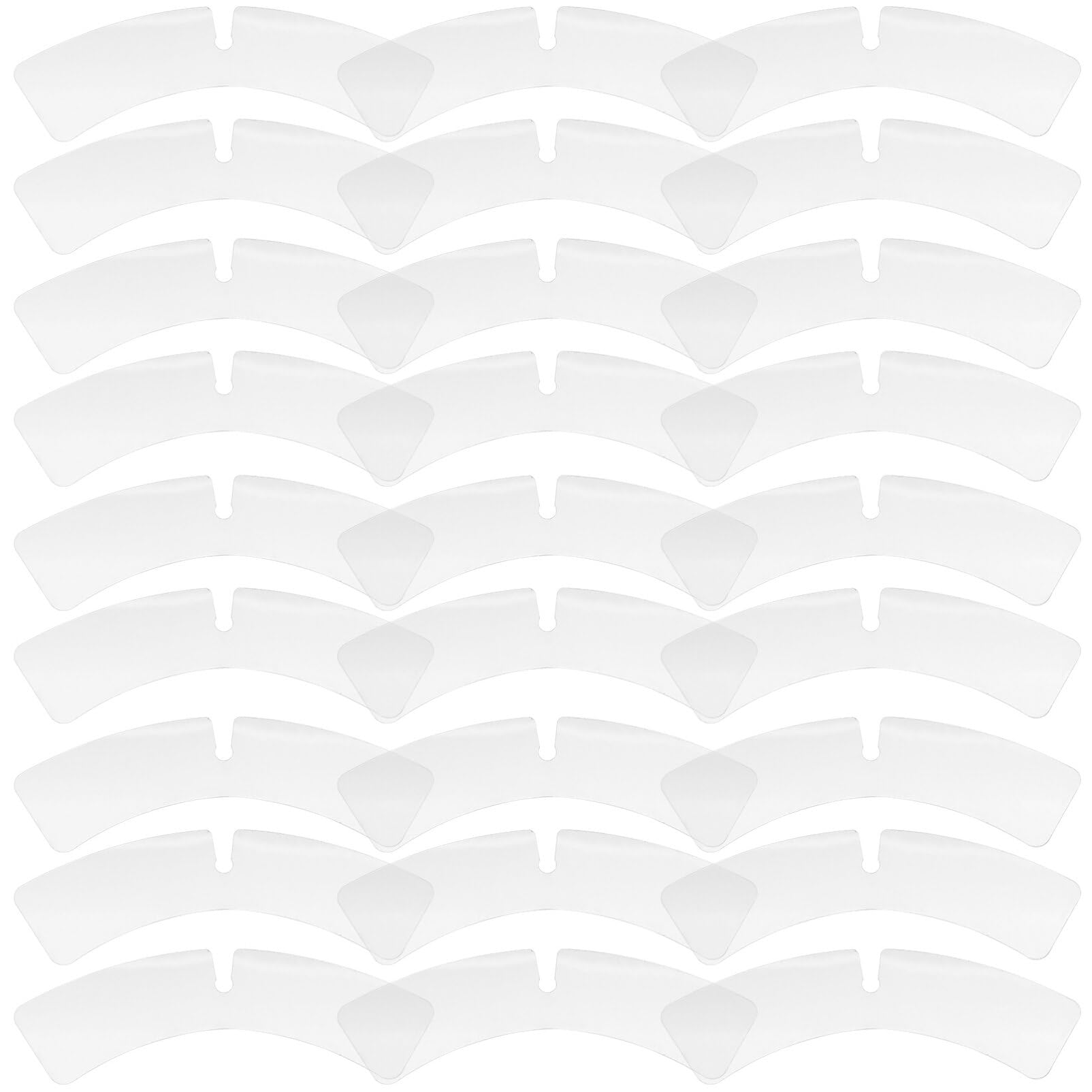 VILLCASE 100pcs Collar Stays for Men's Dress Shirts Plastic Collar Support Holder Stiffener