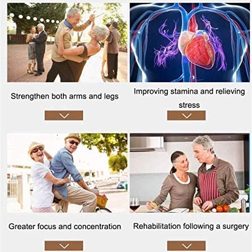 Folding Pedal Exerciser for Elderly Upper And Lower Limbs Recovery Exercise, Fitness Bike Leg Trainer with LCD Monitor, 6-Speed Height Adjustment