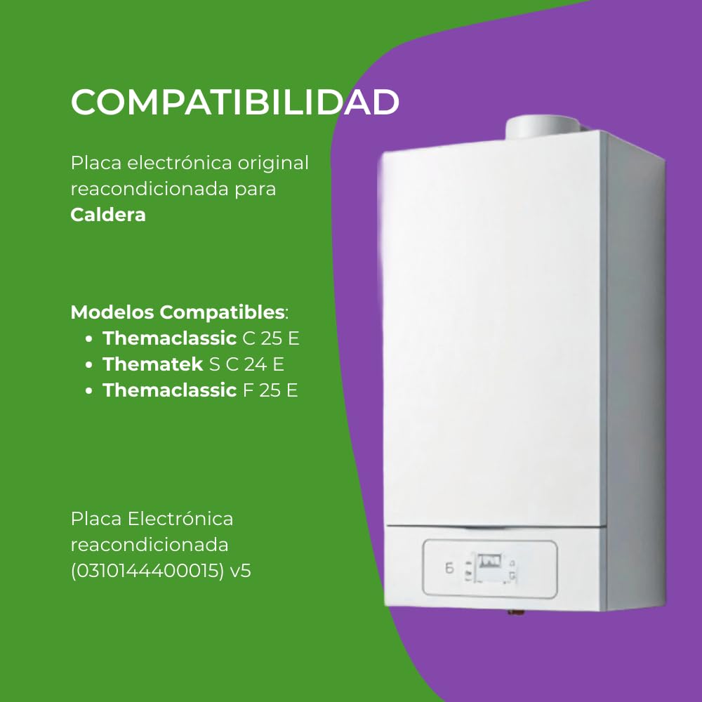 Placa Electrónica Original Caldera 0310144400015 V5 - Modelo 2 Relés en Disposición Superior - Compatible Varios Modelos - Pieza Repuesto Reacondicionada - Garantía 1 Año