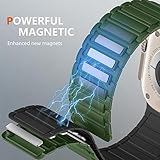 Lamshaw Compatible with Blackview Smart Watch bands, 20mm, 22mm Silicone Sport Strap Watchband Compatible with IOWODO W60, R30 Pro, R50, Compatible with Blackview W60, R30 Pro, R50 Smart Watch (Green - Image 3