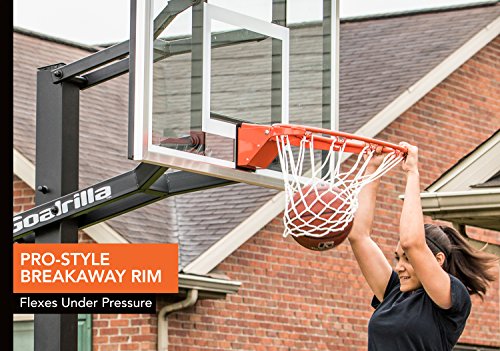 Goalrilla GS54 In Ground Basketball Hoop with Adjustable Height Backboard and Pro-Style, Breakaway Rim2