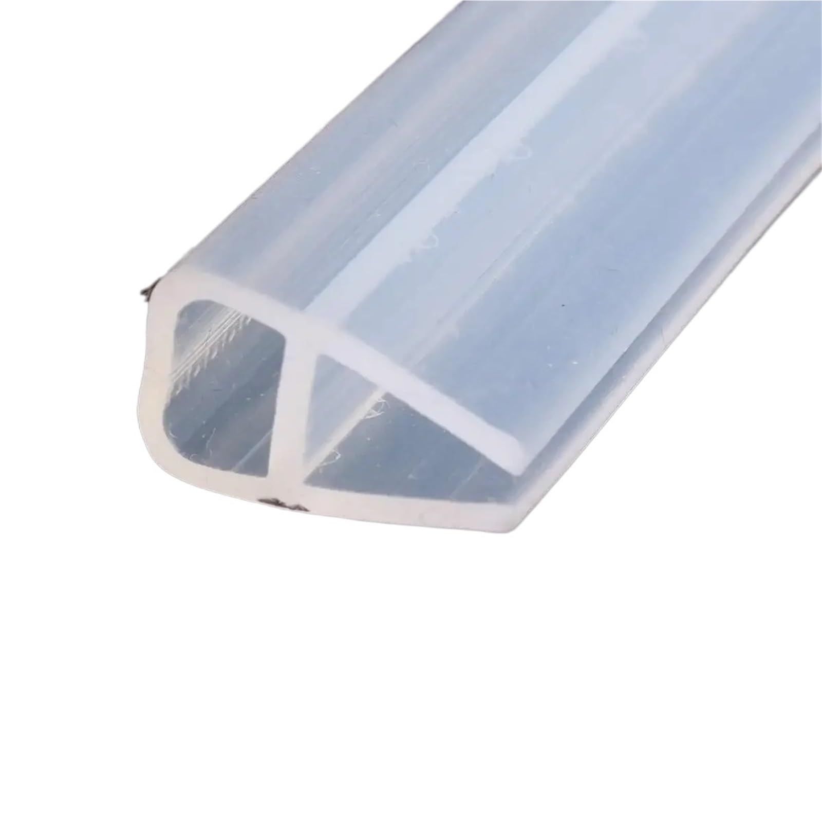 5 m Silikon Duschwand Dichtung Gleitstreifen Gummi for Badezimmer 6/8 MM Tür Fenster Glas Befestigung Zubehör für Duschtüren, Glas(8mm)