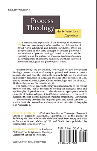 Process Theology: An Introductory Exposition