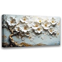 Light blue background and white tree of life flower