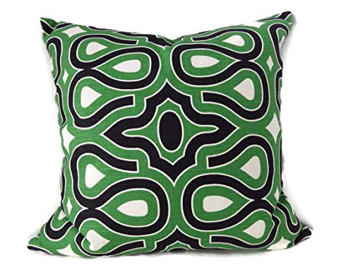 BYRON HOYLE Green and Black Pillow Cover Kelly Green Black and White HGTV Pillow Cover HGTV Turtle Shell Malachite Pillow Cover Emerald Green Pillows