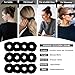 Beauty.H.C 12 Pcs Scrunchies for Women, Premium Velvet Soft Scrunchies, Black Elastic Hair Bands, Bulk Hair Ties for Girls and Suitable for Various Occasions(Classic Black)