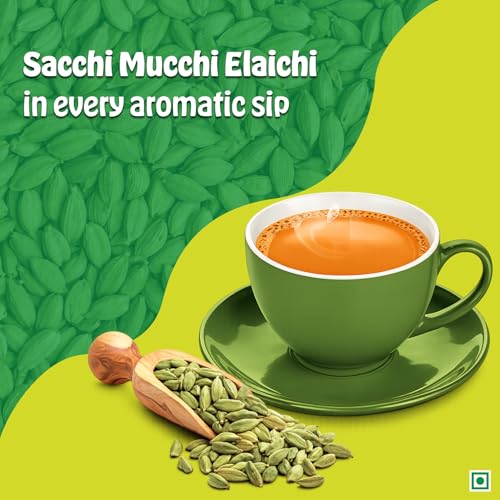 Image of VIKRAM Elaichi CTC Tea | 100% Natural Ground Cardamom blended with Assam Tea | Flavorful, and Aromatic Blend Perfect for a Bold and Refreshing Brew | Premium Black Powder | No Added Essence - 750 gram
