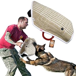 PET ARTIST Jute Puppy Dog Bite Sleeves for Young Dogs Bite Training,Fit German Shepherd/Belgium Malinois/Schutzhund/Pitbull Puppy Training PET ARTIST Jute Puppy Dog Bite Sleeves for Young Dogs Bite TrainingFit German ShepherdBelgium MalinoisSchutzhundPitbull Puppy Training