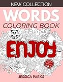 brahma bleu  Words Coloring Book: Stress Relieving Motivational Word Designs For Anger Release, Adult Relaxation And Meditation