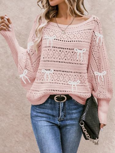 Image of Cakulo Womens Off Shoulder Oversized Pullover Knit Sweater