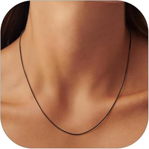 ChainsHouse Snake Chain Necklace for Women 1.2mm, 18-30