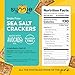 Sunnie Gluten Free Crackers, Healthy Grain-Free Sea Salt Cracker, Snacks for Kids & Adults, Made with Avocado Oil, Only 6 Ingredients, Vegan Snack, Low Calorie, 4 Oz, Pack of 12