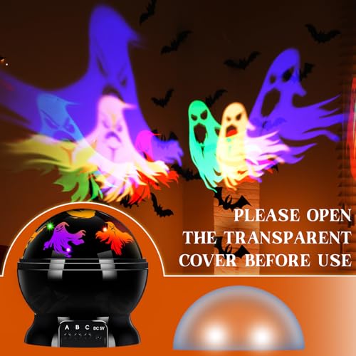 Rossesay XUU-ROSSESAY-1395 Halloween Projector Lights Indoor Halloween Scene Led Light Spooky Ghost Decorative Halloween Night Light Projector Lighting Projectors Lamp thumb #2