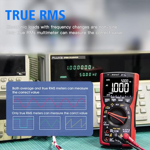 Image of ZOYI ZT-Y Digital Multimeter - True RMS, Auto-Ranging, AC /DC Voltage, Current, NCV
