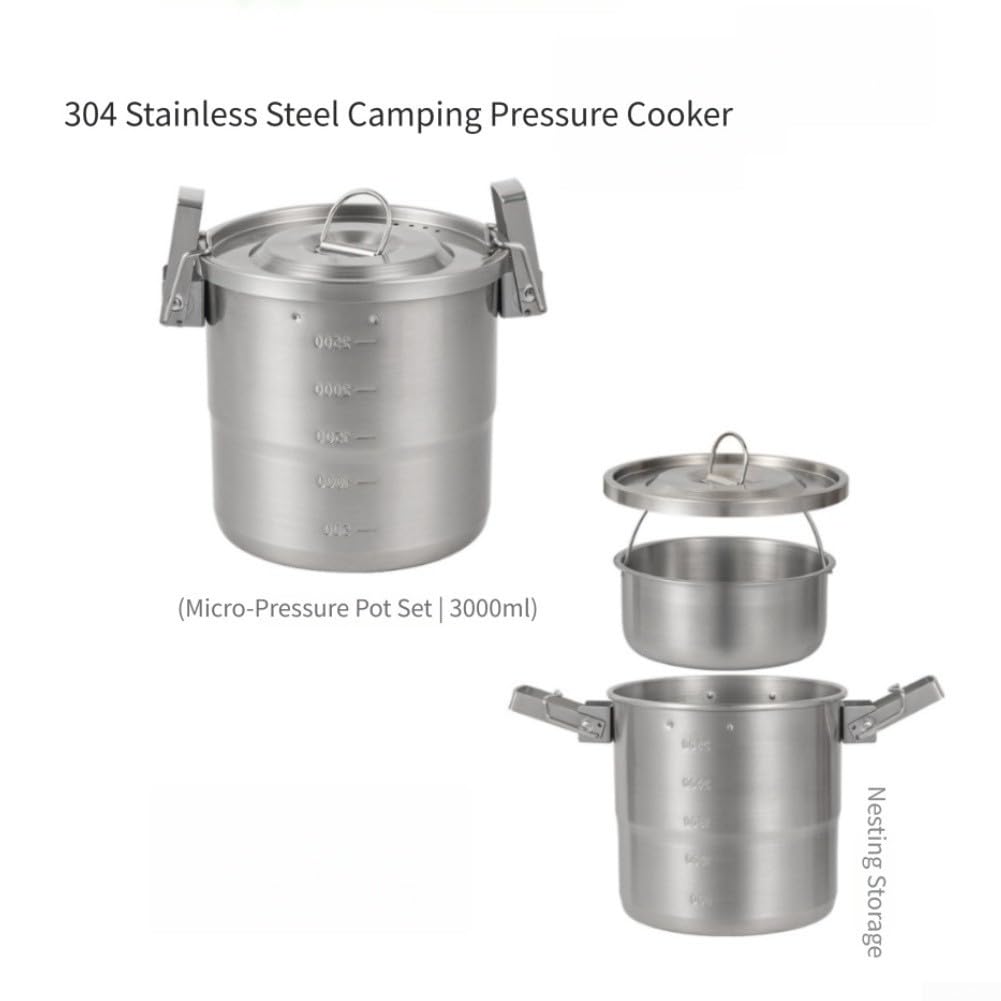 Cazuela para acero 304 para 3l para 2-3 Personas Outdoor Cazuela