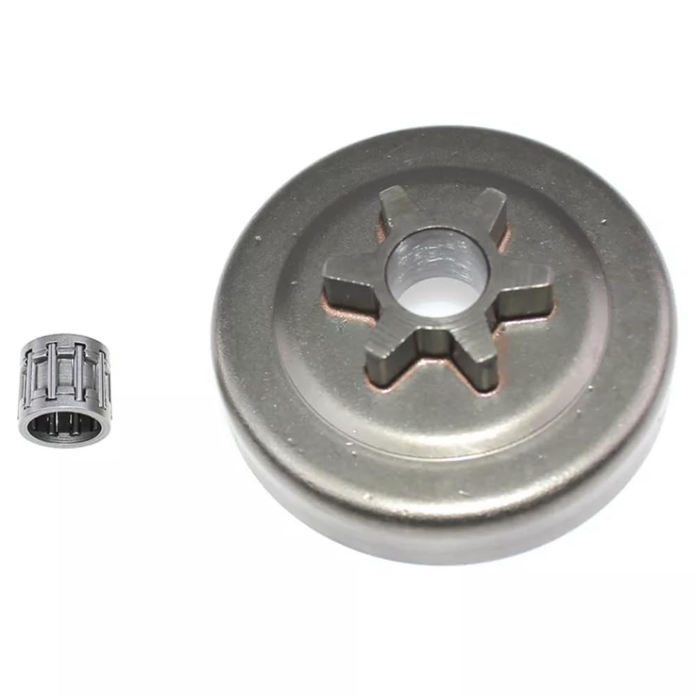Piñón Recto 6T Rodamiento de Agujas 175-005-39133 Compatible con KIORITZ CS-3500 CS-350TES CS350WES Tambor de Embrague de Motosierra de 14 Pulgadas