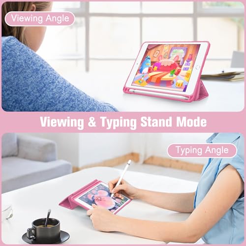 Fintie Hybrid Slim Case für iPad mini 5th Generation 2019 / iPad mini 4 (7,9 Zoll) - [Eingebauter Stifthalter] Stoßfeste Abdeckung mit… – Ansicht 3