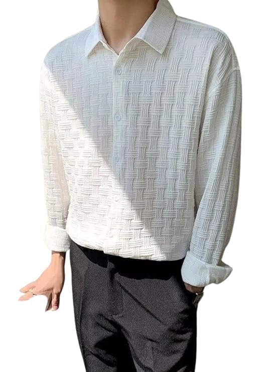 Image of FUNKY RICH Funkyrich Textured Popcorn Shirts for Men || Casual Shirt for Men || Shirt for Men|| Men Stylish Half Sleeve Shirt || Men Fancy Shirt