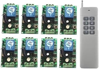 3000m Wide Range DC 9V 12V 24V 1 CH 1CH RF Wireless Remote Control Switch System,8CH Transmitter + Receiver,315/433 MHz - (Color: 1, Voltage: DC 12V, Size: 315MHZ)