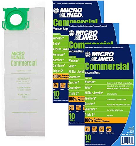 DVC Micro-Lined Paper Replacement Bags Fit Windsor Sensor Models S12 ...
