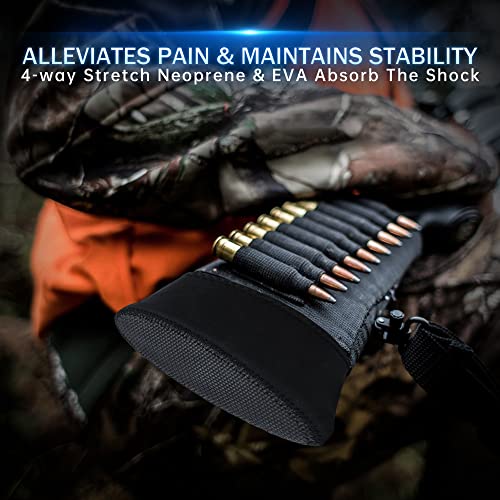 Cavebear Universal Recoil Pad For Shotgun, Slip-On Rifle Stock Pads Compatible With Winchester, Remington, Mossberg And Ruger - Gun Shooting And Hunting Accessories #TOP6