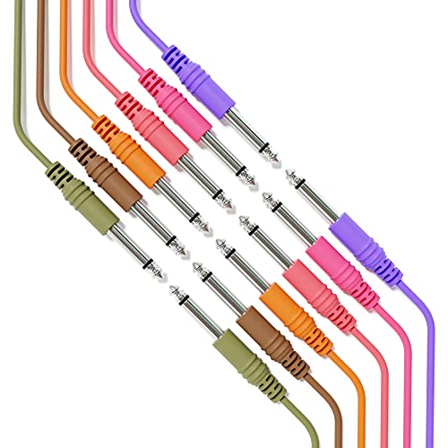 ExcelValley - Mono Instrument Guitar Cable - Patch Lead TS 6.35mm 1/4
