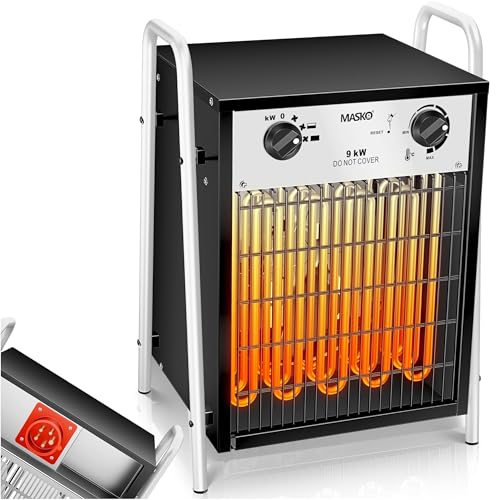 MASKO® Elektroheizer Heizlüfter Bauheizer Keramik Heizstrahler elektrisch...