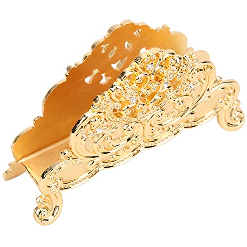 Serviettenhalter, Metall Servietten Halterung Serviettenständer für Hotel Restaurant Esstisch, 13.2 * 4 * 8.2CM(Gold) - Image 7