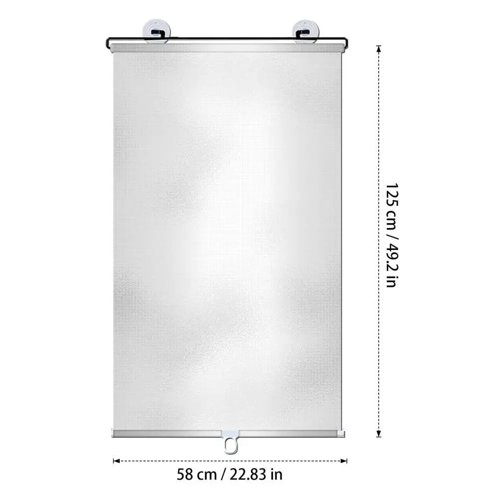 Tendine Parasole Retrattili Auto Tendine Parasole Retrattili Finestrini Auto Tendine Parasole A Rullo Universali Tendine per finestrini Auto(58x125cm)