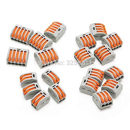 Gimax 80PCS suyep LeverNut Assortment Pack Conductor Splicing Wire