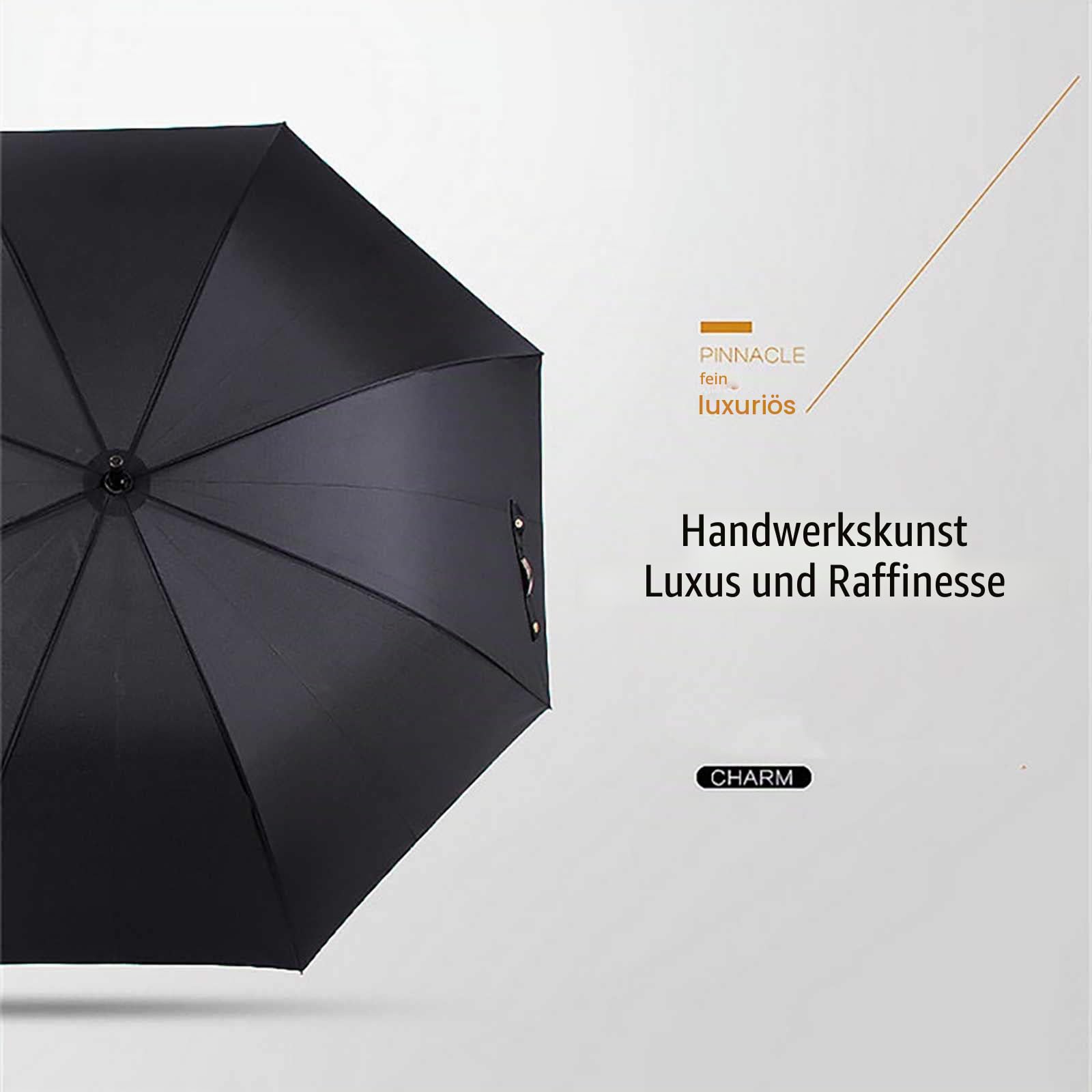 Selbstverteidigung Regenschirm Luxus Umbrella UnzerstöRbar Einfach 68cm Sicherheit Robust Langlebig SpazierstöCke Regenschirm Windschutz Rippen Exquisit (D)