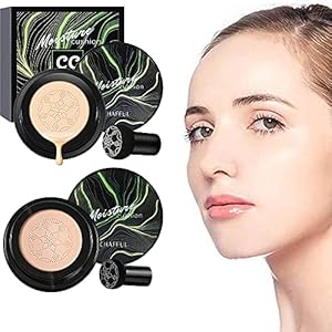 Tiandin BRIGHTEN+NATURAL Mushroom Head Air Cushion CC Cream, 4 Piece Set