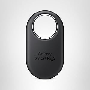 Samsung Galaxy SmartTag2, Bluetooth Tracker, Smart Tag GPS Locator Tracking Device, Item Finder for Keys, Wallet, Luggage, Pets, Use w/ Phones and Tablets Android 11 or Later, 2023, 1 Pack, Black