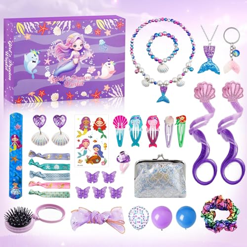 Calendario de Adviento 2024 para Niñas, Calendario de Adviento para Niñas, Calendario de Adviento para Niñas, con 24 Días de Sorpresas, Regalos de Unicornios para Niñas.