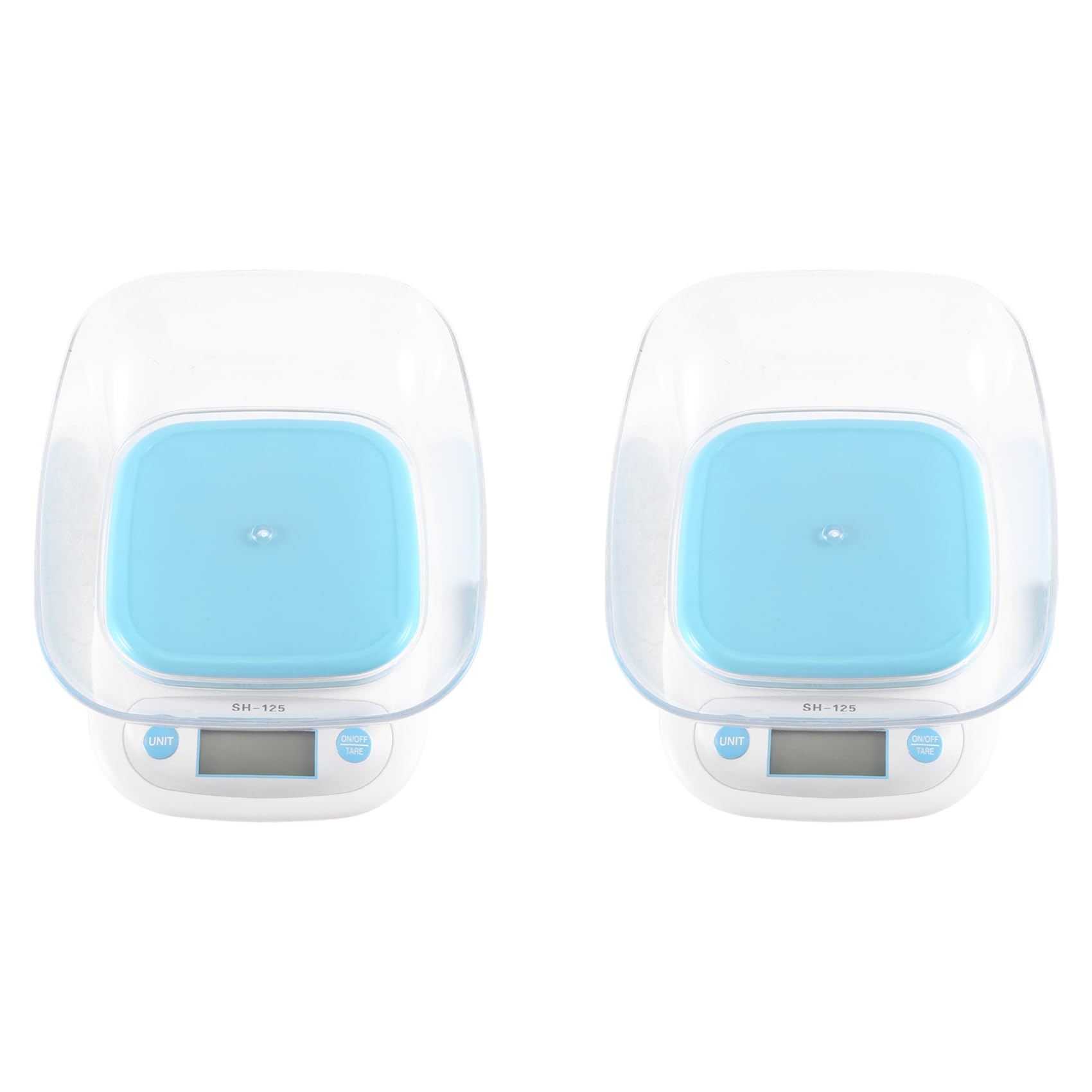 Hndhbfgrt 2X Blue Electronic Scales Food Baking Scale Mini Kitchen Scale Weighing Scale Electronic Scales with Tray