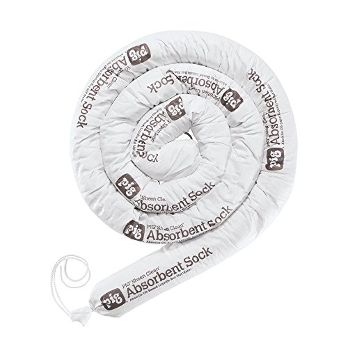 New Pig SKM601 Sheen Clean Polypropylene Skin Oil-Only Sock, 2.5 Gallon Absorbency, 3