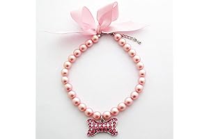 Elegant Pearls and Crystal Necklace for Legally Blonde Dog Costume