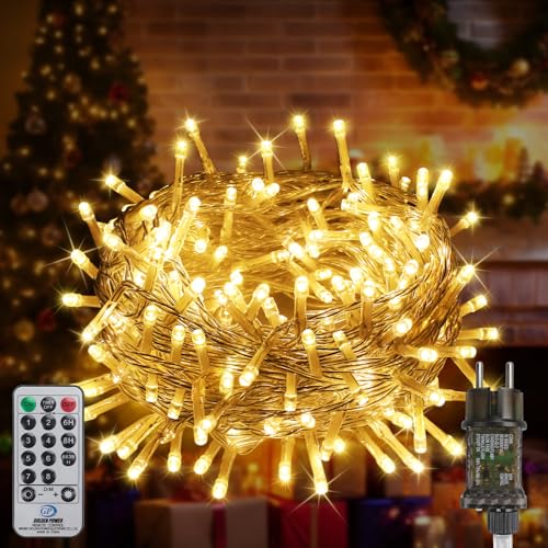 FairyGlim Weihnachtslichterkette mit Fernbedienung-10M 100 LED für...
