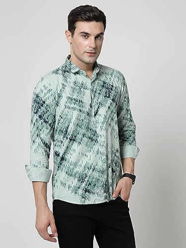 Image of ELYYORK Adwyn Peter Men's Cotton Printed Regular Fit Casual Shirt |Full Sleeve Shirt for men|shirt for men|men's shirt