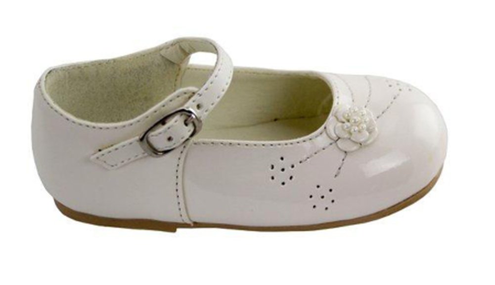 iGirlDress Amanda's Patent Leather Party Shoes 5 M US Infant White
