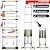 Dajianglx 26.2FT Telescoping Aluminum Extension Ladder, Telescopic Ladder with Hooks?330lbs Capacity, Multi-Purpose Collapsible for Home, Outdoor Work, Silvery