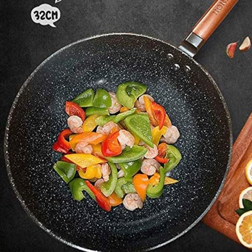 Wok de acero inoxidable antiadherente con tapa de vidrio miniatura 5