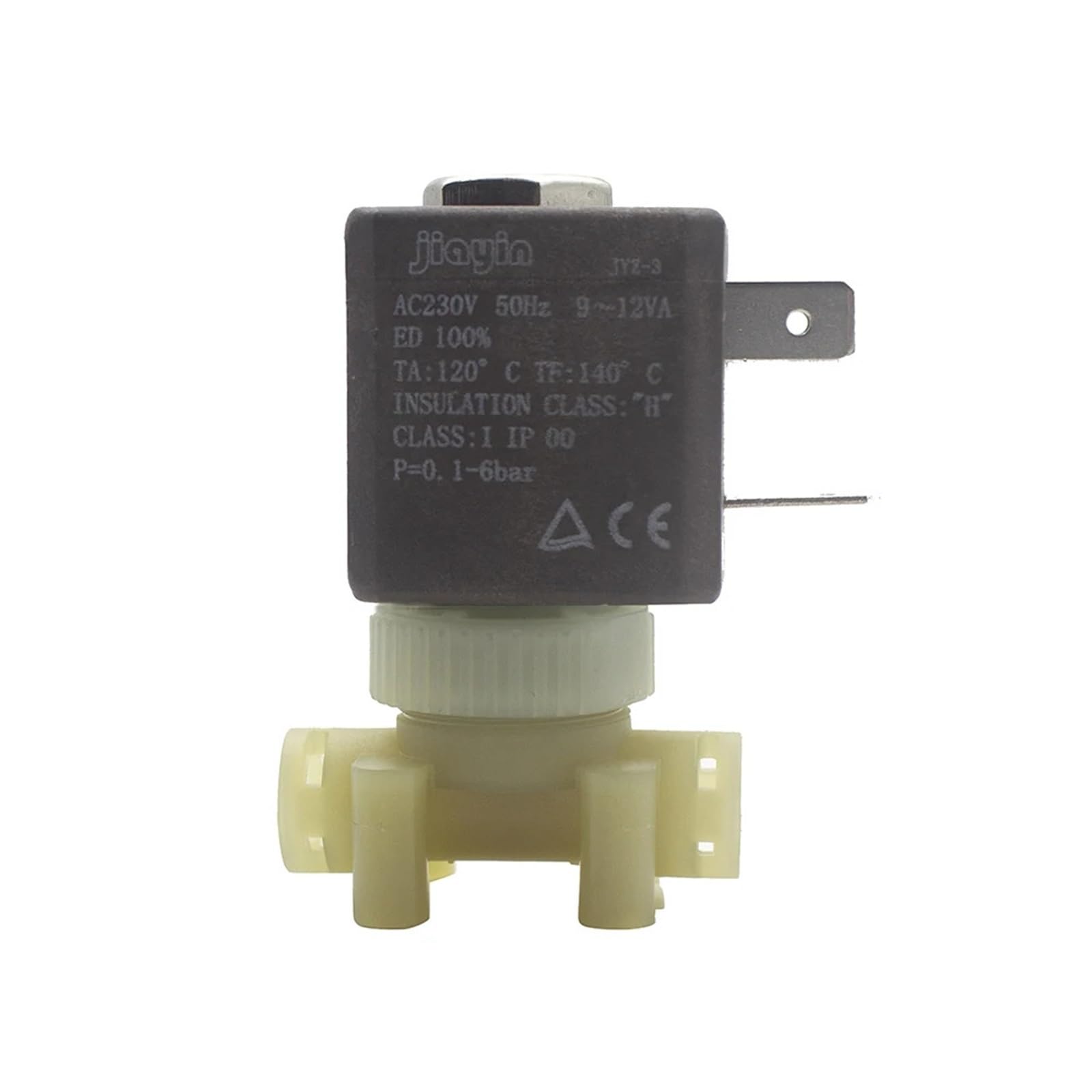 Elettrovalvola for acqua JYZ-3 AC 230V 50HZ 6Bar Cannula 2/2 Vie in Plastica Normalmente Chiusa for Macchine da Caffè a Vapore