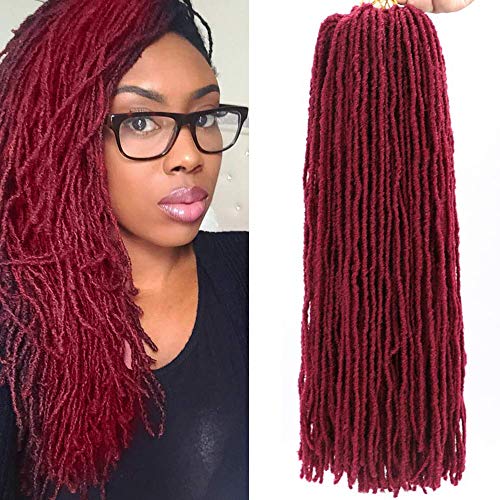 GX Beauty 5Pcs/Lot Goddess Locs Crochet Hair Micro Sister Straight Braids 18Inch Mini Locs Synthetic African Roots Braids (Bug#)