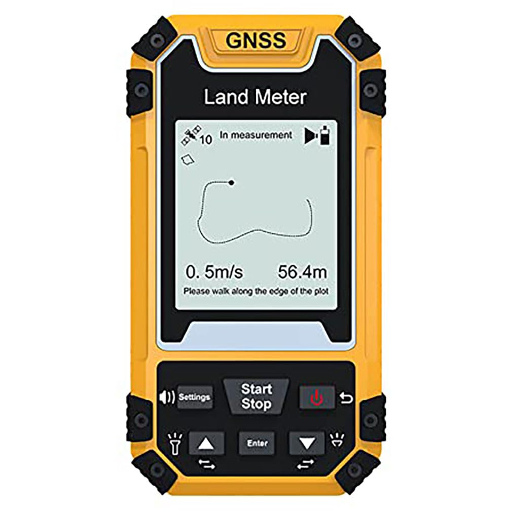 Miernik terenu GPS, przenośny globalny system pozycjonowania GPS, narzędzie do pomiaru terenu z ekranem o przekątnej 2,4 cala, ręczny sprzęt do pomiarów GPS, dwa tryby pomiaru odległości i powierzchni
