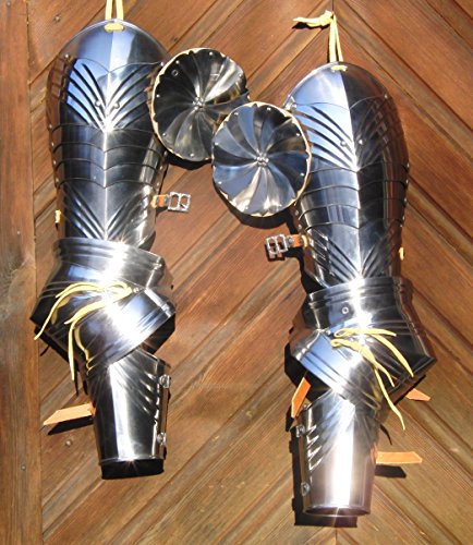 NauticalMart LARP Medieval Complete Knight Arms Pauldrons Armour Set