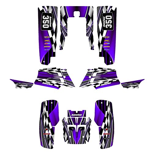 Yamaha Banshee 350 Graphics Decal Kit by Allmotorgraphics NO2500 Purple