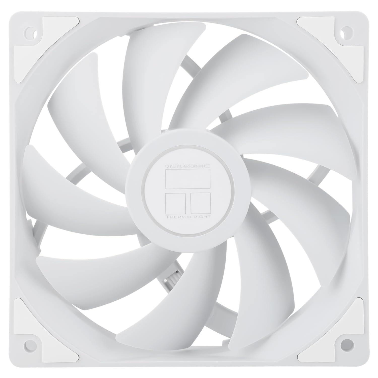 TR TL-C12CW Ventilador de enfriamiento de carcasa de 120 mm, ventilador de computadora silencioso PWM de 4 pines con rodamiento S-FDB incluido, ventilador de enfriamiento de hasta 1550 RPM