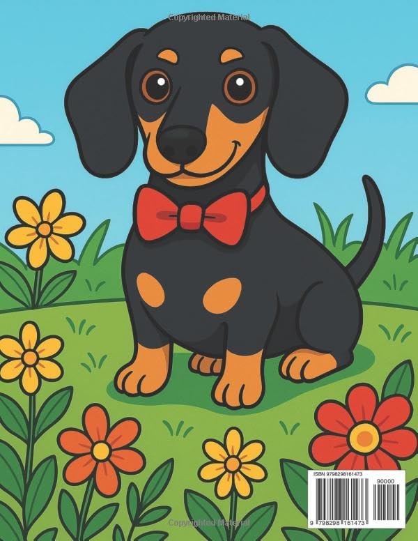 Dachshund Fun: 50 Adorable Dachshund Coloring Pages for All Ages: Whimsical Dachshund Scenes in Bold Line Art — Perfect for Relaxation, Gifts & Creative Play image 3